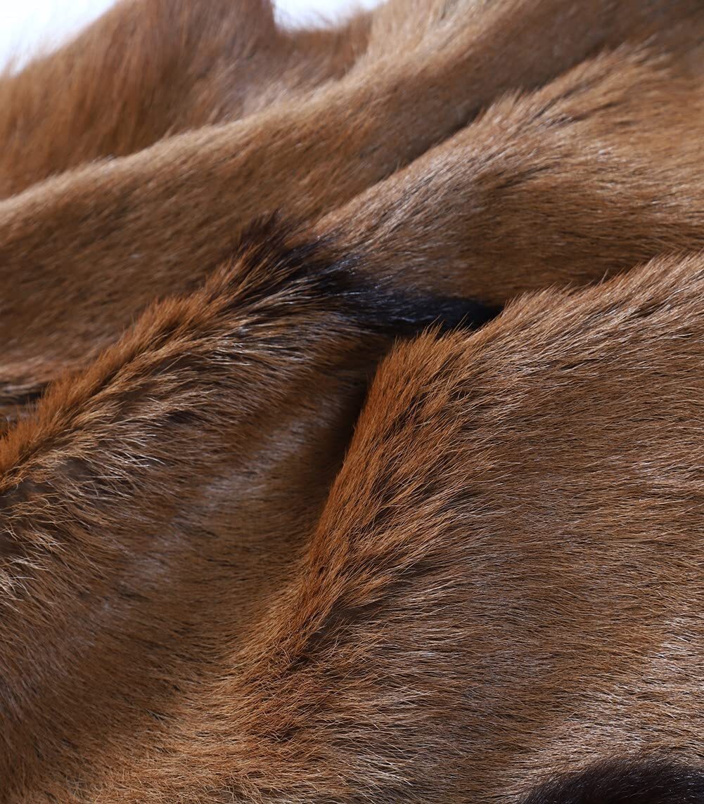 1 Piece Real Goat Skin Pelt Rug Hide Soft Tanned Leather for Craft Garment Decor