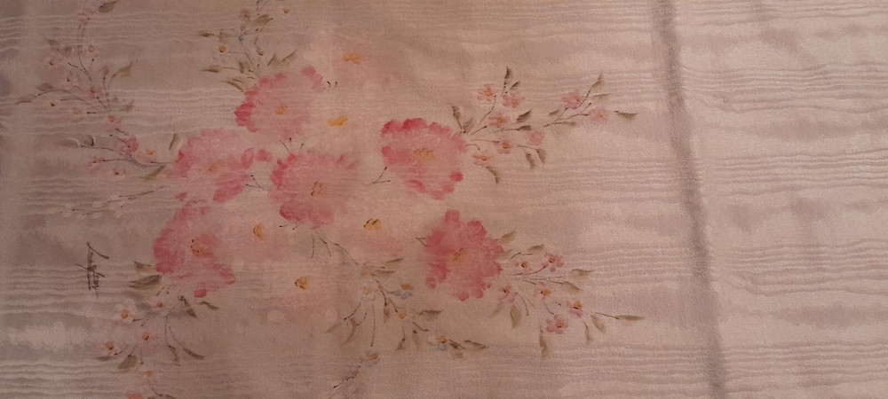 Hand Painted Shantung Double Bedspread