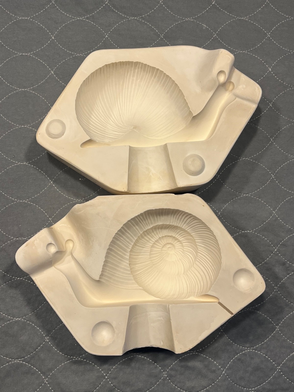 VTG Duncan Mold 126 Ceramic Slip Mold large Snail Figurine