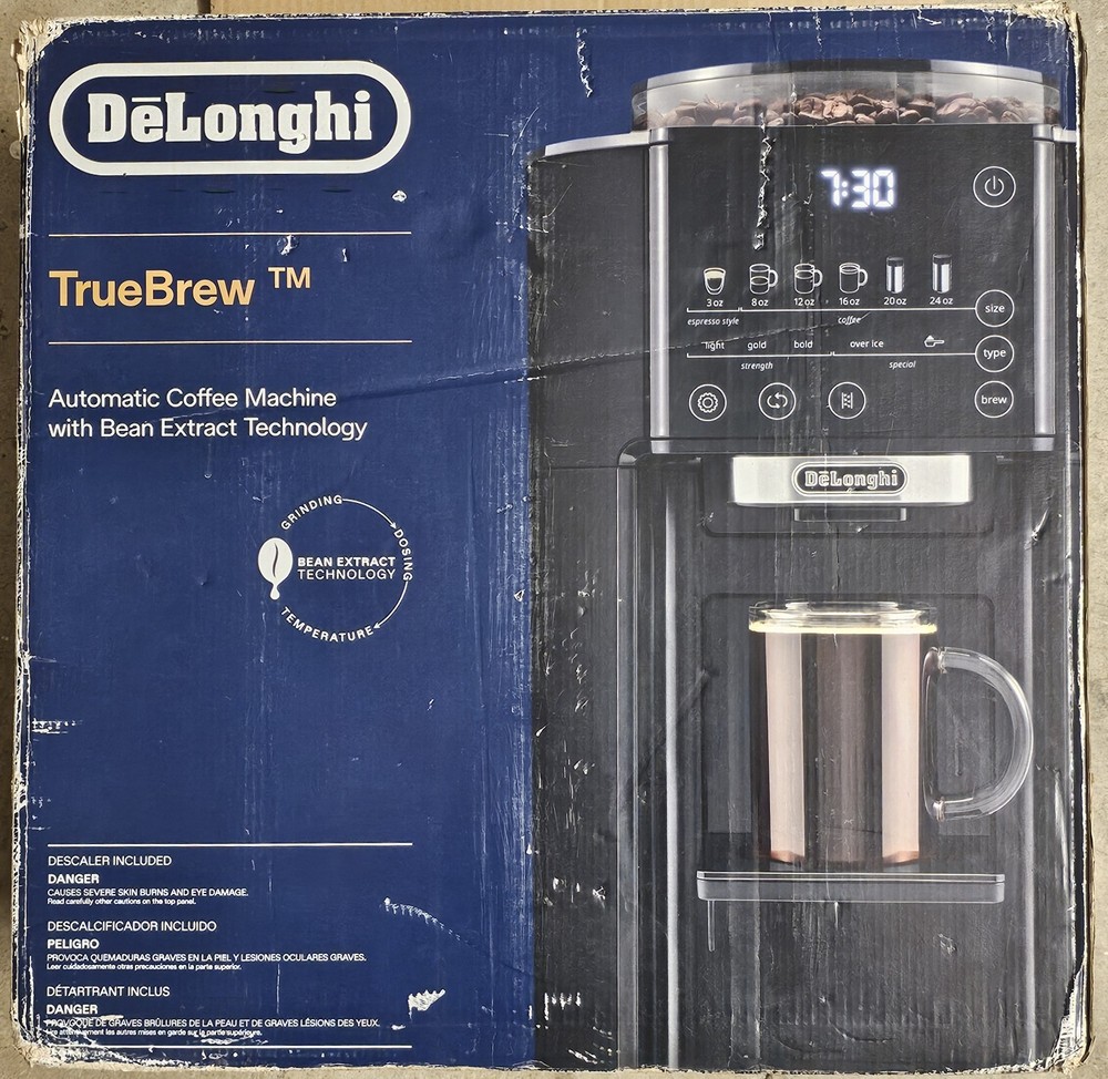 De'Longhi True Brew Automatic Coffee Machine (CAM51015B Black/Silver)
