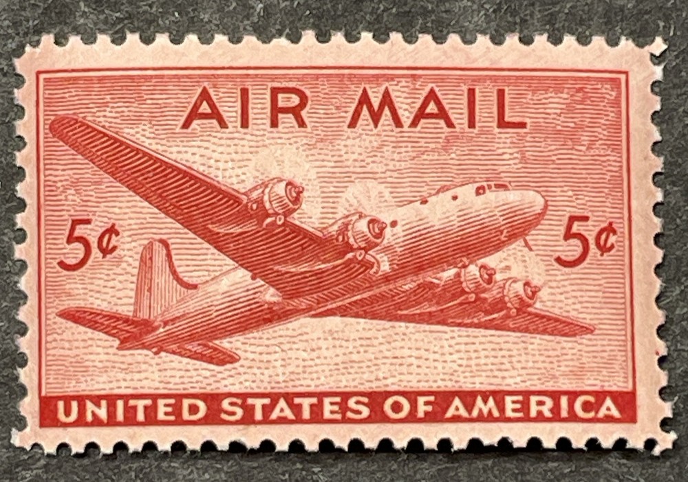 US # C32  Mint; NH; OG;  DC 4 Skymaster; Fine Centering