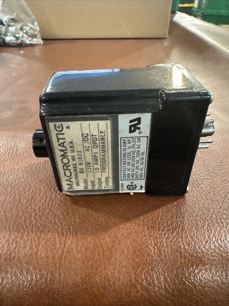 Macromatic SS61622 Programmable Timer 120VAC/DC #GLB-2-8