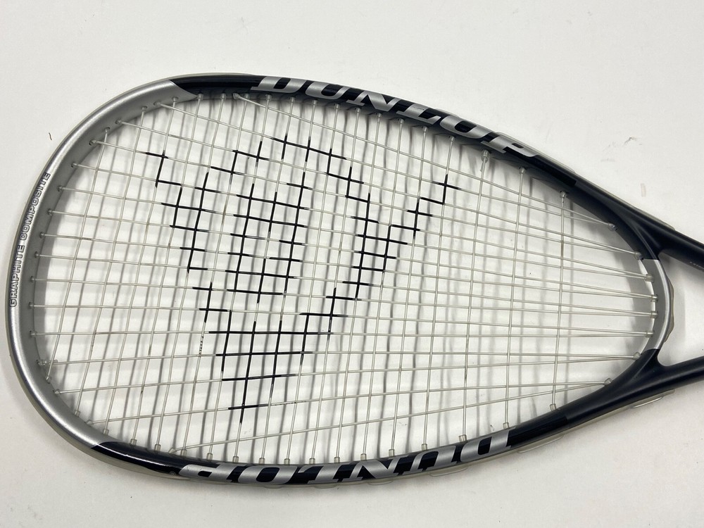 Dunlop Max Plus Ti Squash Racket And Bag. Graphite Composite. Great Shape.