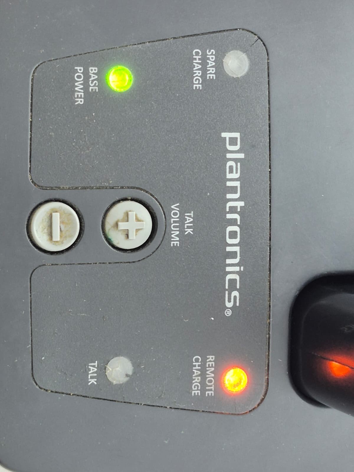 Plantronics CA12CDSY Push to Talk PTT Headset Adapter CA12CDSY W/ Battery