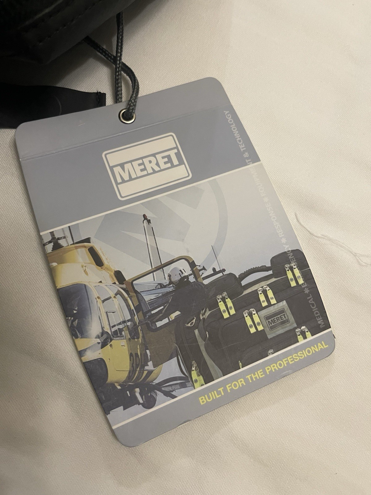 MERET Airway Intubation Tri-Fold Roll Out Bag Infection Control Black TS2 Ready