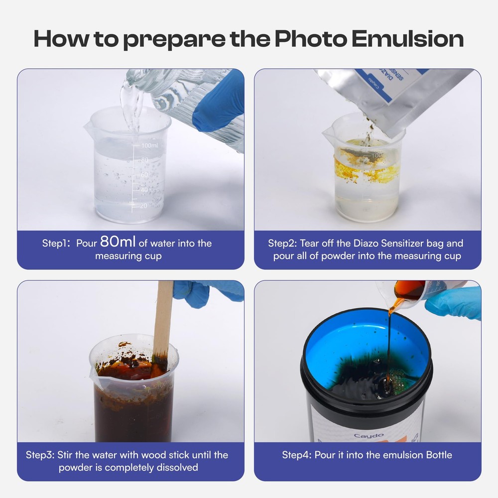 Emulsion Screen Printing for Pattern Printing, 32oz Large Screen Printing Emu...