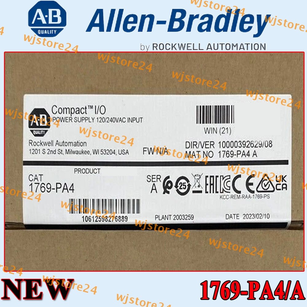 New NEW AB 1769-PA4 Compact Power Supply Input Module Same-Day Ship US