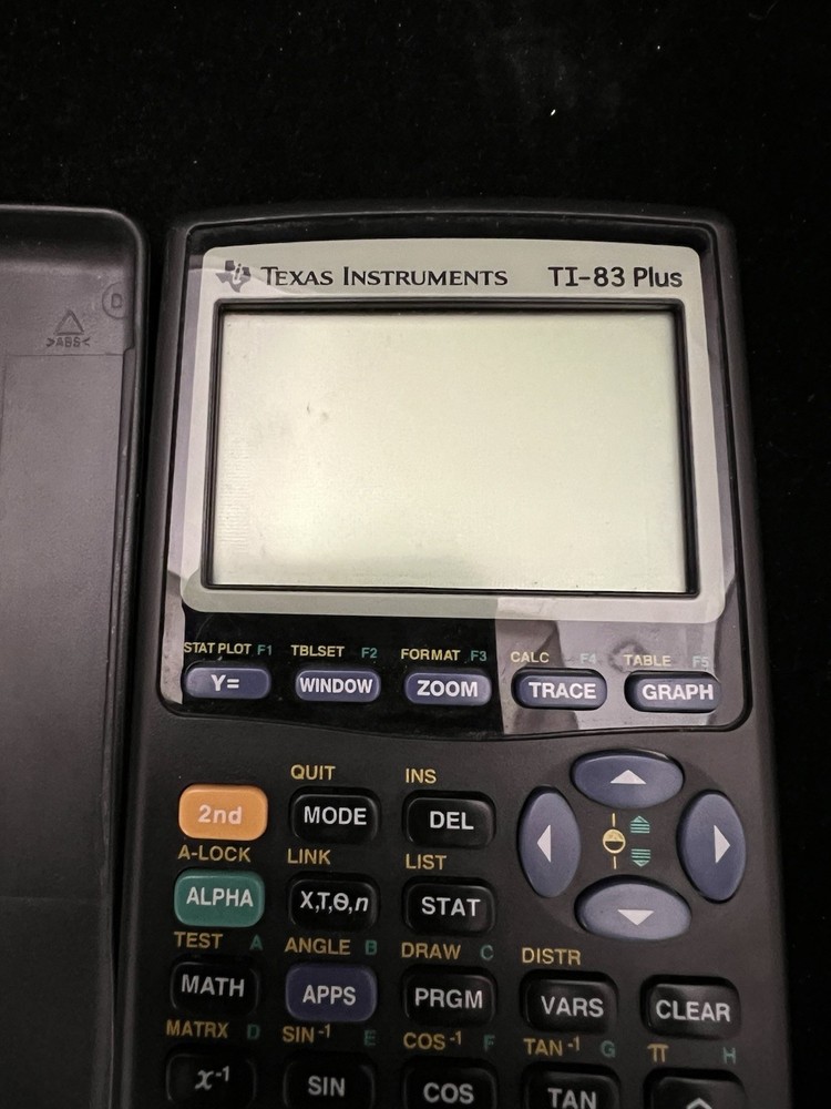 Texas Instruments TI-83 Plus Graphing Calculator & Cover See Description