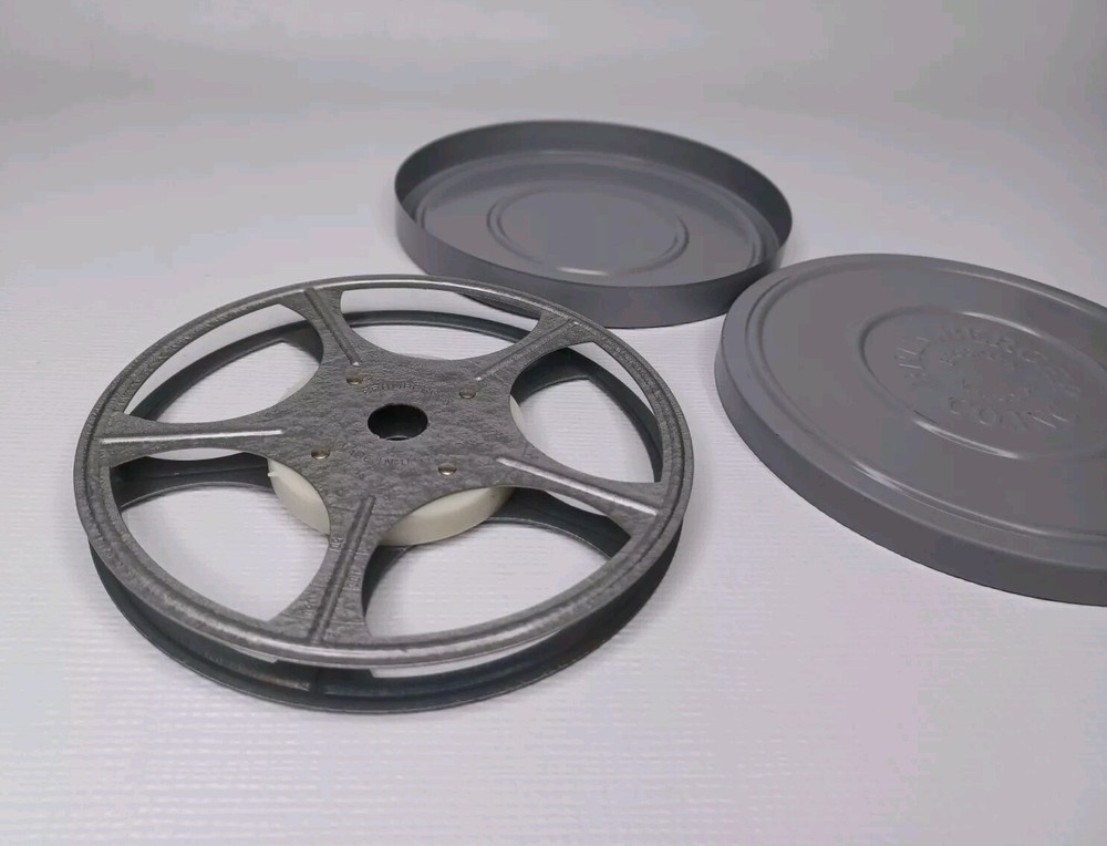 Brumberger 5" Grey Metal Reel Case