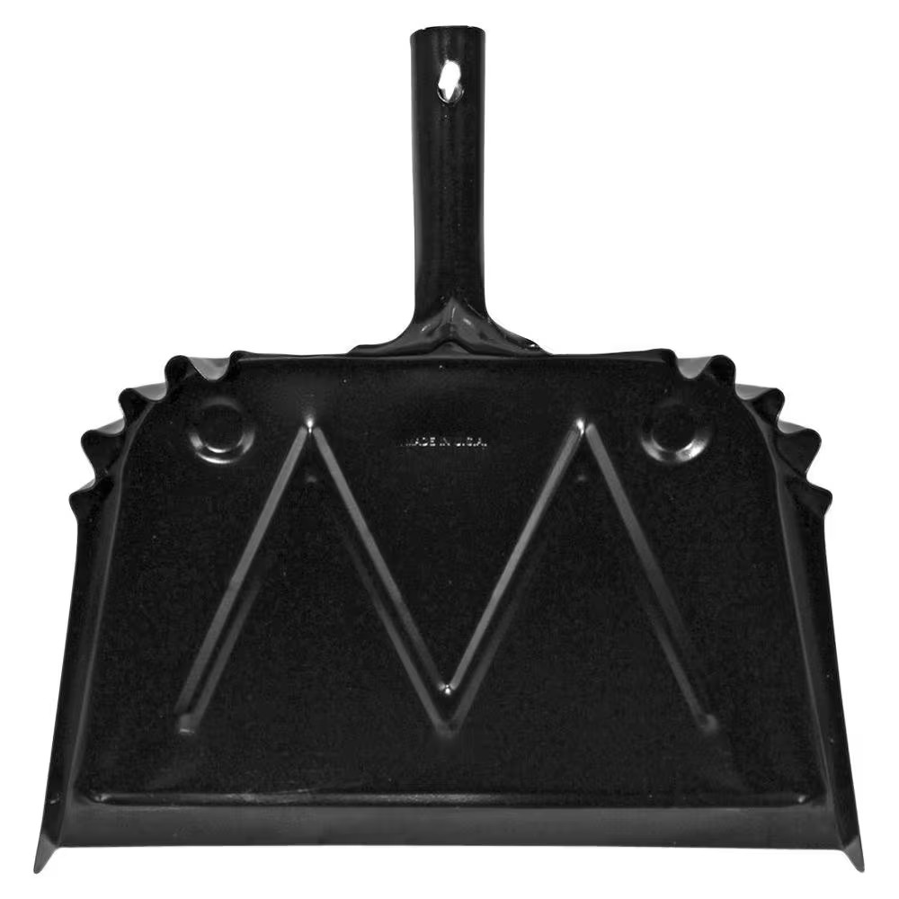 16 In. W Metal Black Scope Dust Pan