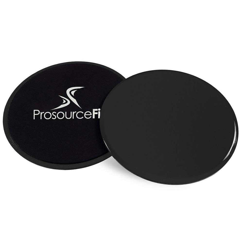 ProsourceFit Core Sliding Exercise Discs, Dual-Sided Sliders for Use on Black