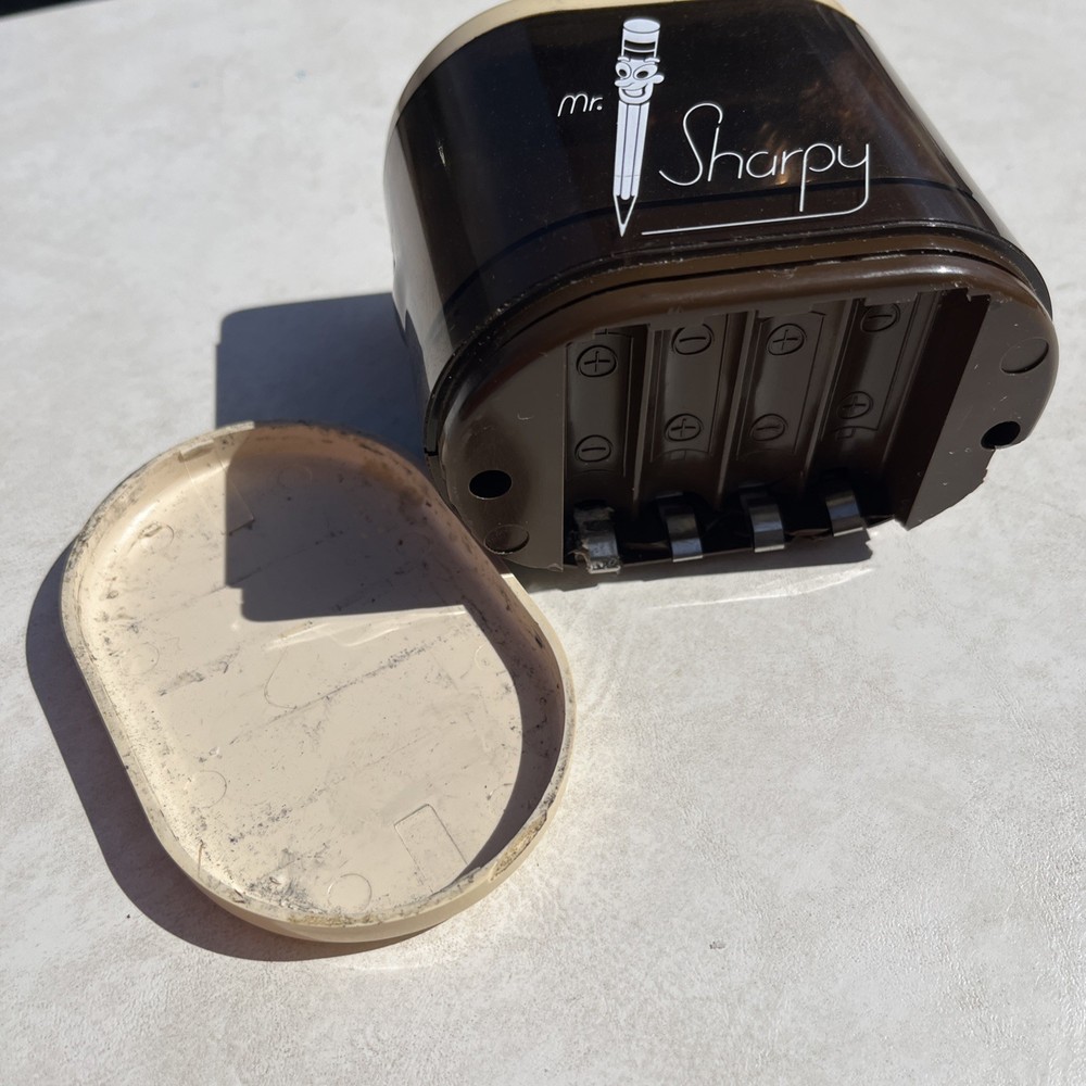 Vintage Sunbeam Mr. Sharpy Pencil Sharpener Battery Powered Tested & Works