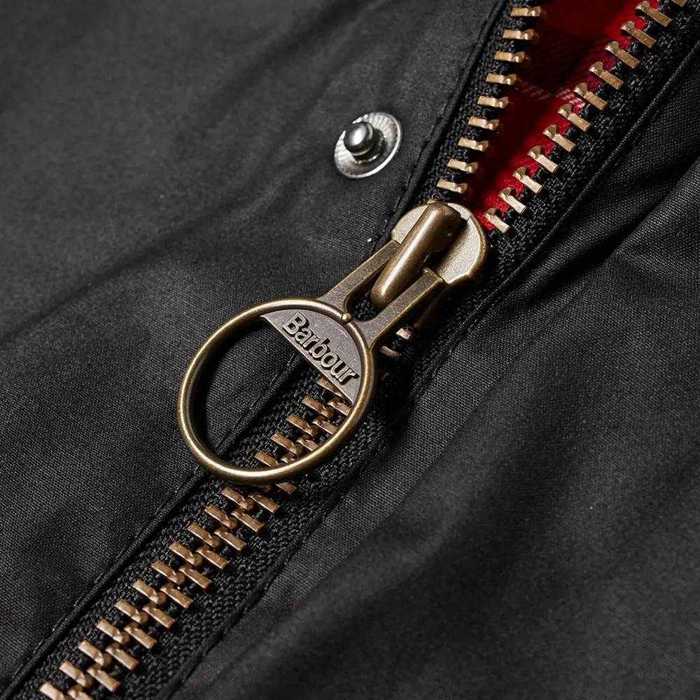 Barbour Ashby Wax Jacket in Black