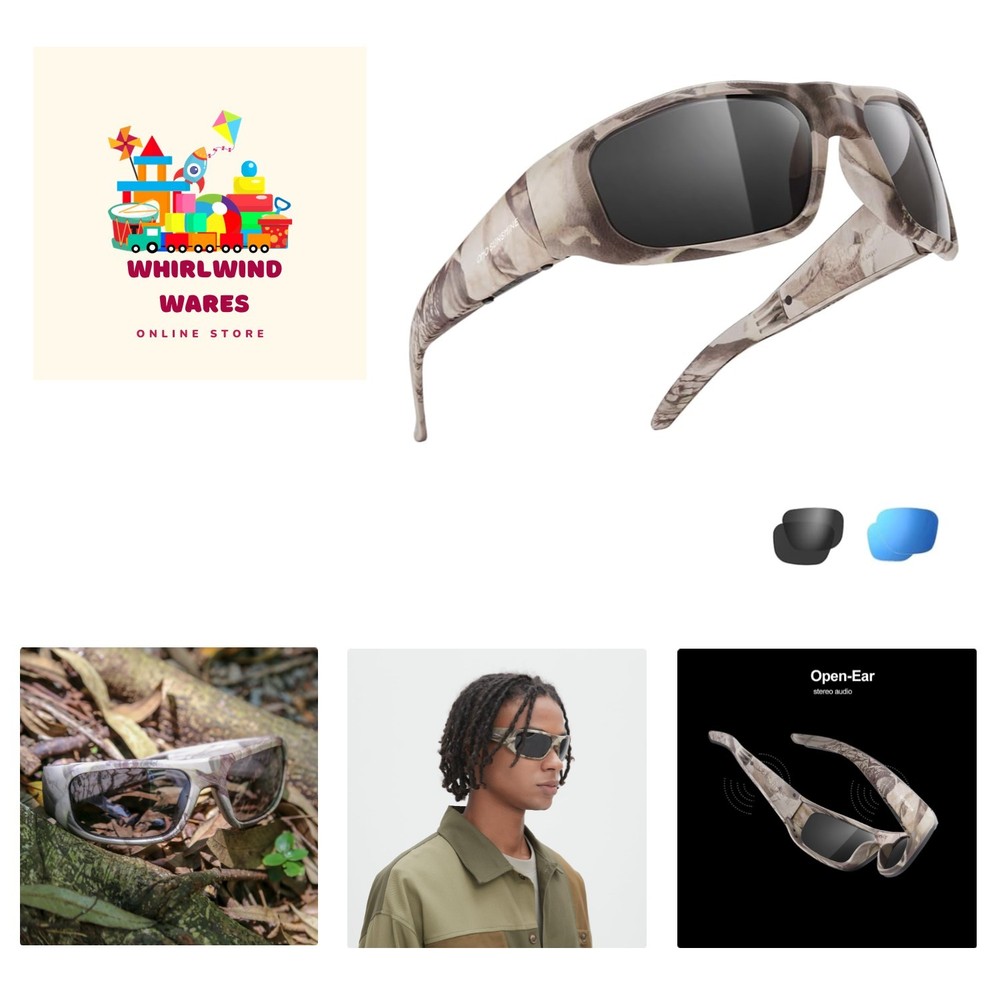 Versatile OhO Bluetooth Smart Sunglasses: Voice Control & Transitional UV Lenses
