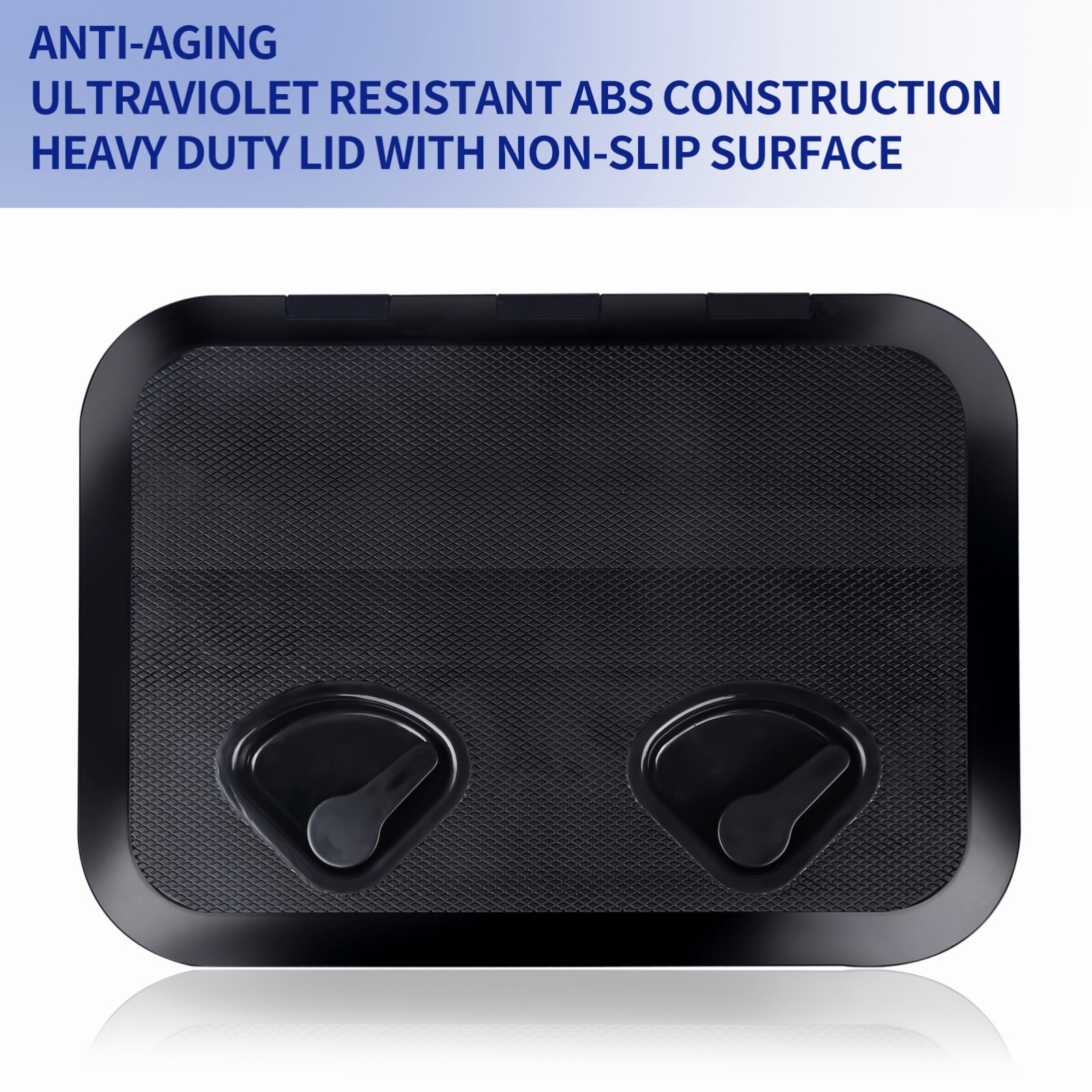 Black ABS Boat Hatch Cover Marine Boat Deck Hatch Lid 17 in * 12 in