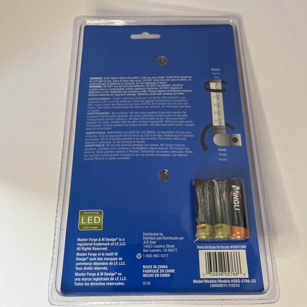 Master Forge Handle Mount Grill Light LED New!!!