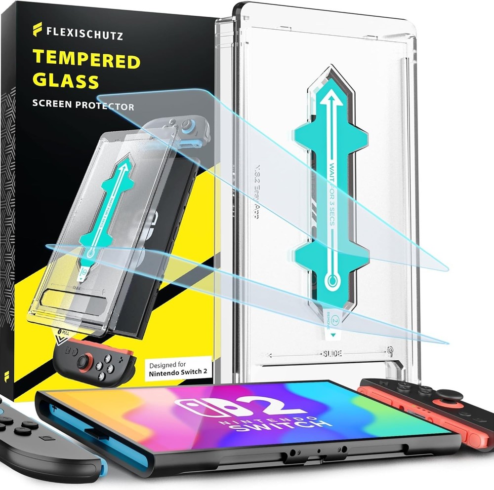 FlexiSchutz® Screen Protector Compatible with Nintendo Switch 2 [2-Pack]