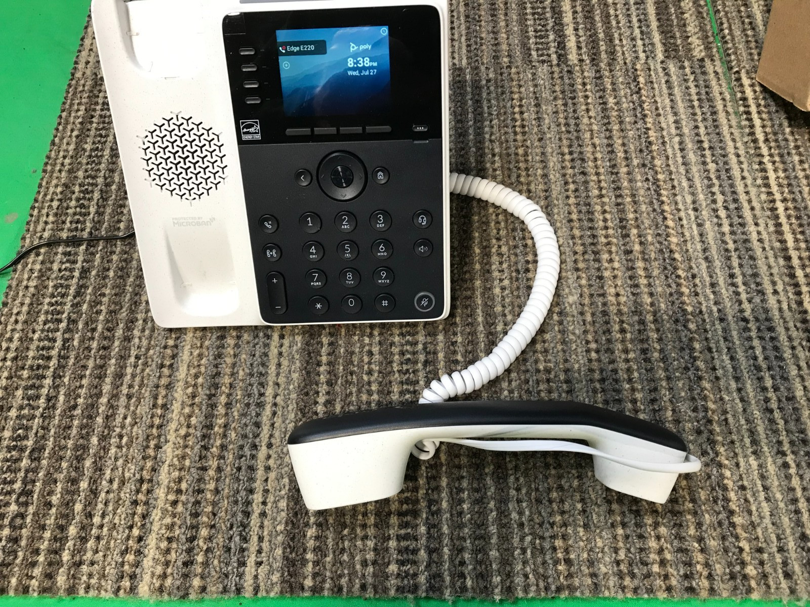 Poly Edge E220 2.5-in Color Display 16-Line Desktop VoIP Phone