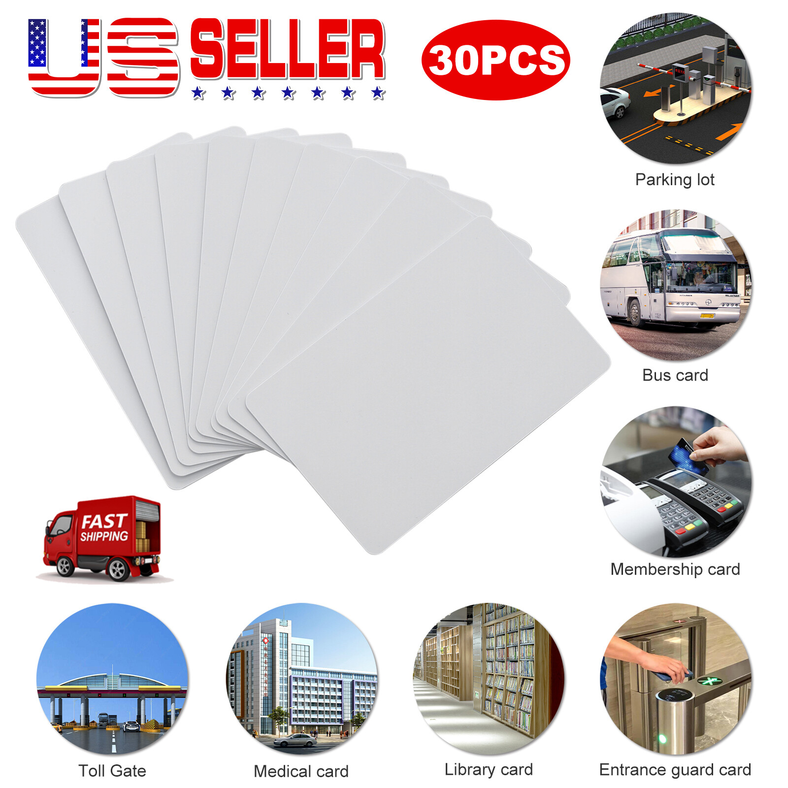 NTAG215 Blank NFC Cards Tags NTAG 215 TagMo Waterproof RFID PVC Lot Whole