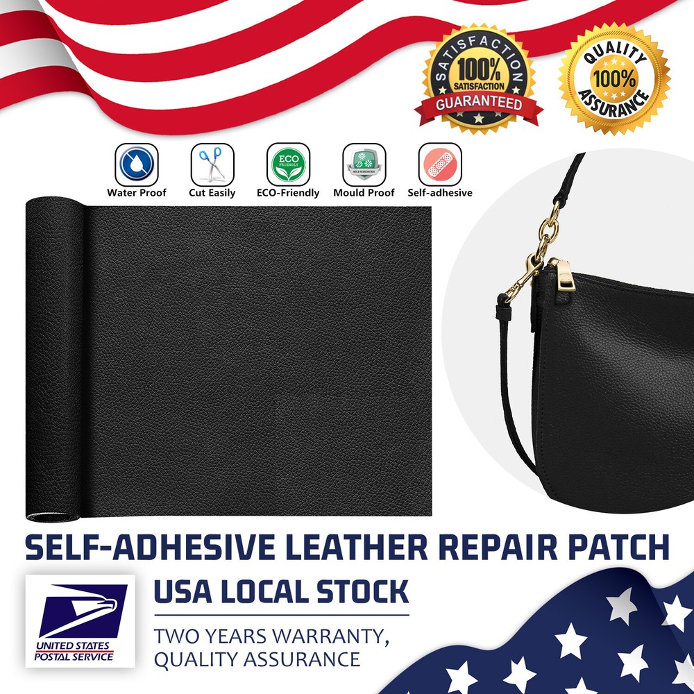 Scratch Cover Self-Adhesive Black Patch, Invisible Fix For Sofa Leather Surfaces