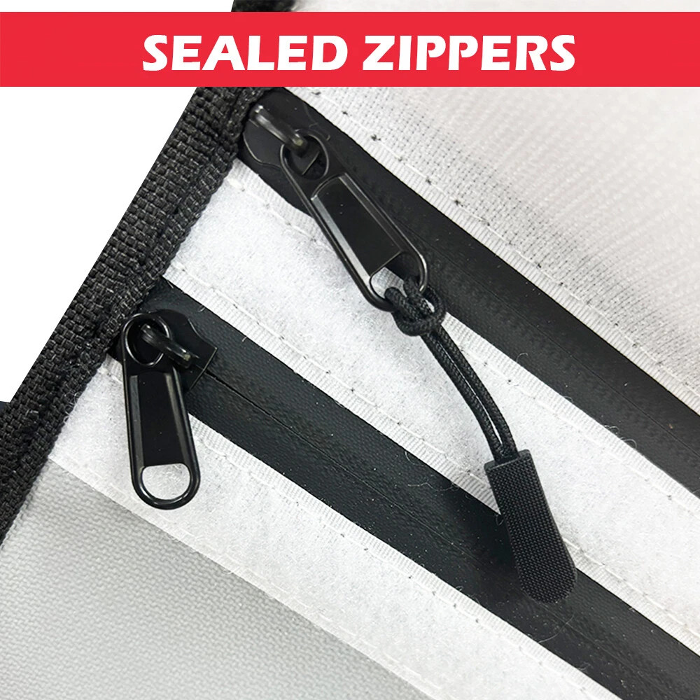 Large Fireproof Waterproof Document Bag Fire Proof Money Pouch Passport Folder