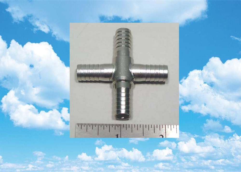 Soda System, Beer System, Part, Lancer, Cross, 3/8" ID, Barb SS
