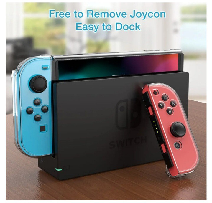 Nintendo switch Console + Joy-Cons Hard PC Crystal Clear Protectors