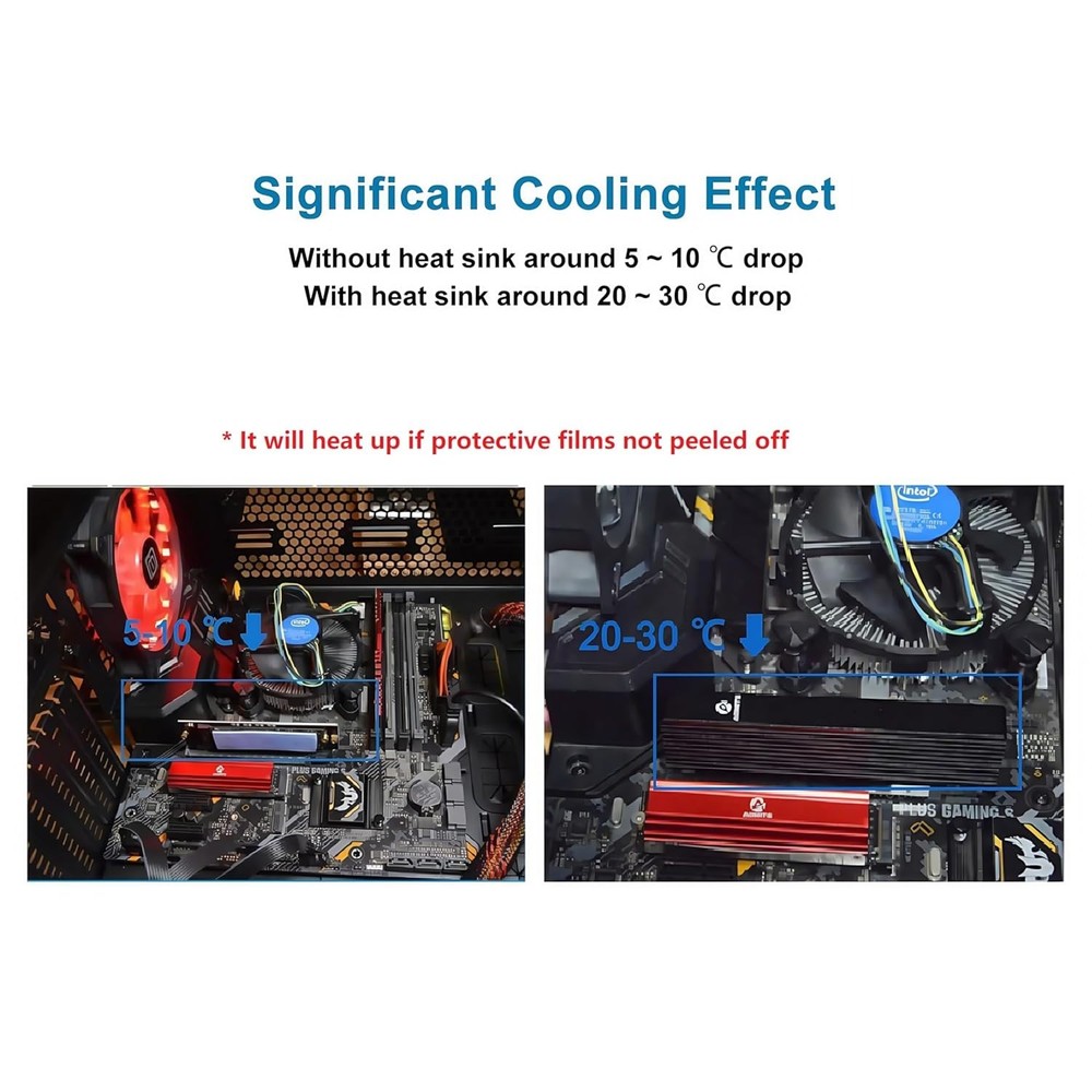 High Performance Silicone Thermal Pads - 12 Mixed Sizes for Efficient Cooling