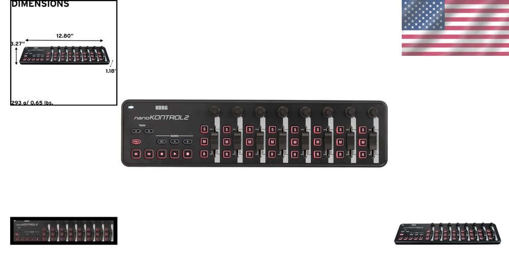 nanoKONTROL2 USB Control Surface, Black