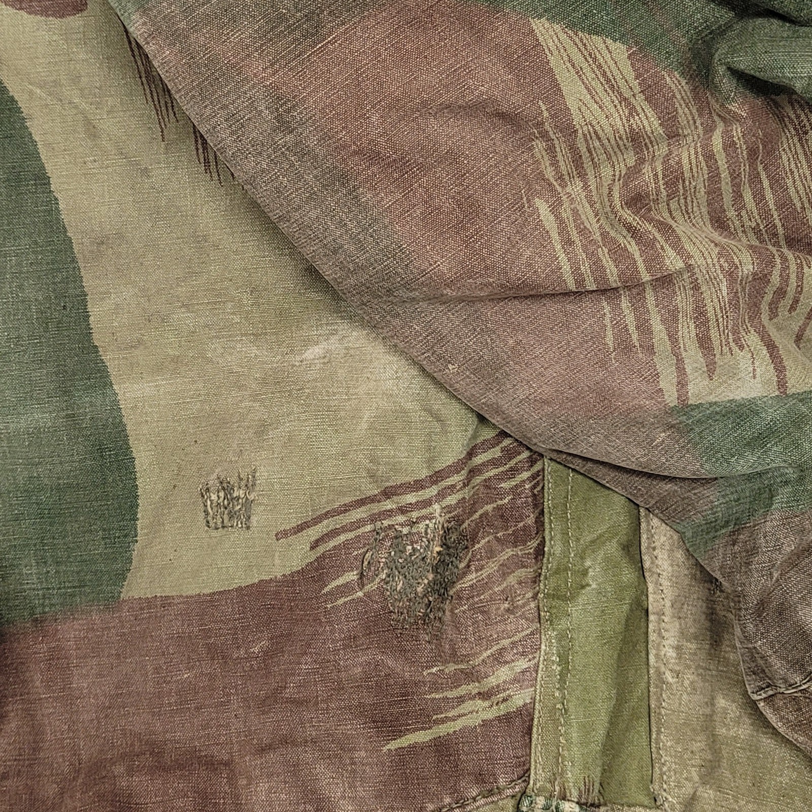 Army Trouser Original Belgian Vintage Rare WWII Combat Pants Brushstroke Camo