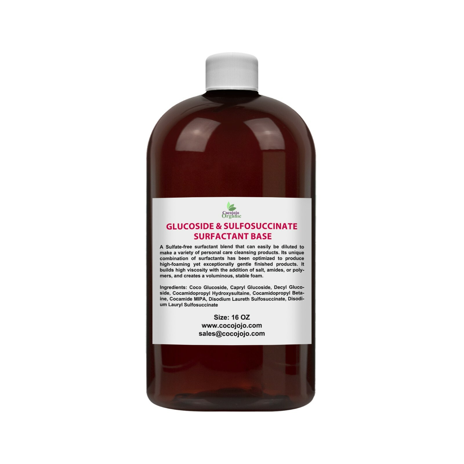 Glucoside and sulfosuccinate surfactant base blend bulk foaming shampoos gel diy