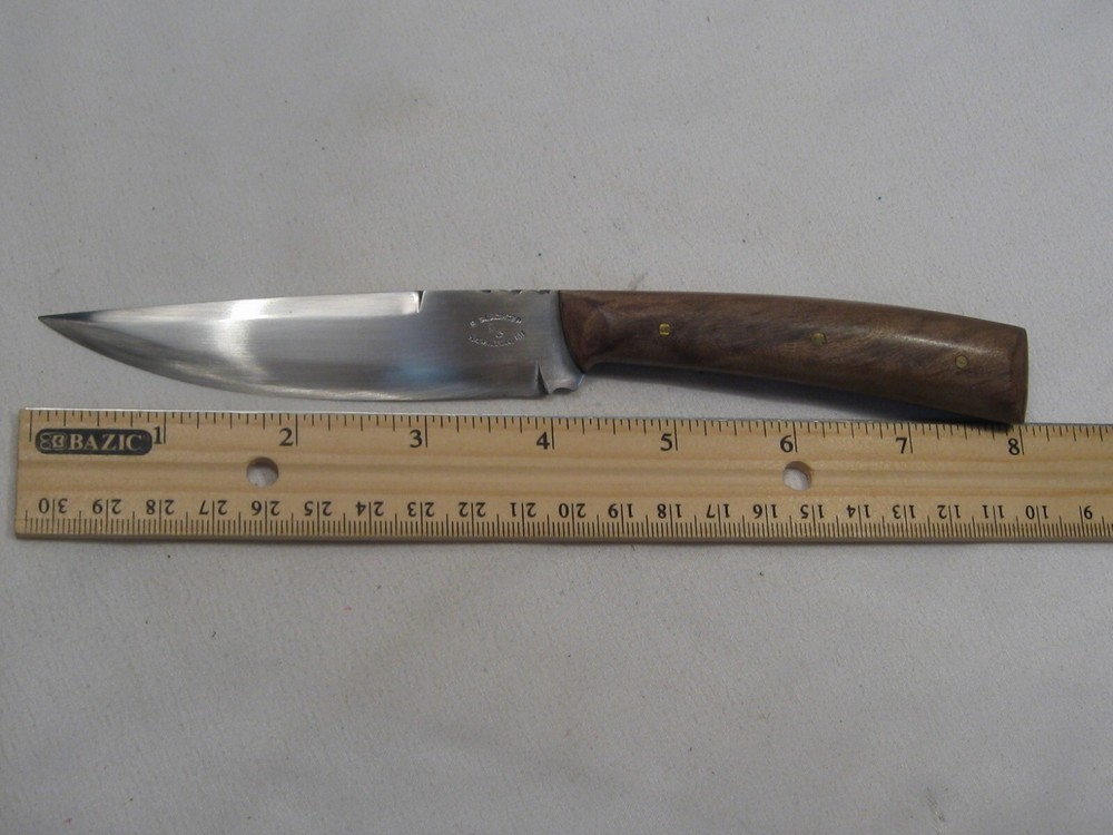 Custom Handmade R. SLACHTER RS Hamilton, MI Fixed Blade w/ Sheath. #43