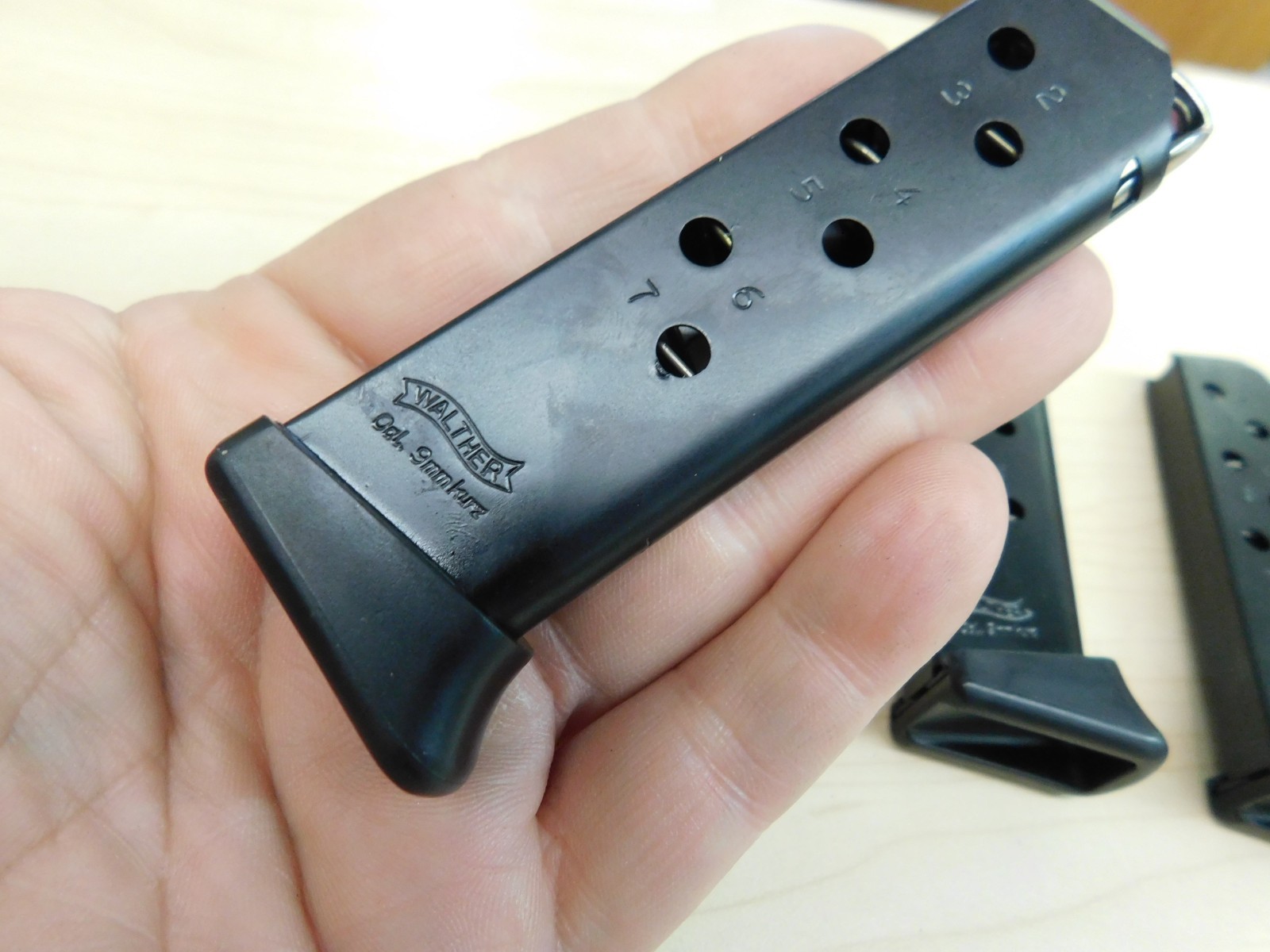 3 - NEW - WALTHER PPK/S - PPKS - 7RD 380ACP Factory OEM Magazines (W154)