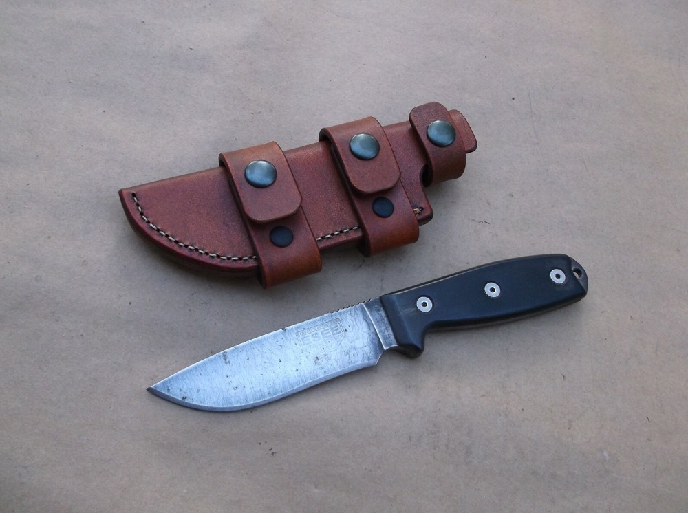 ESEE 4 BECKER BK16 BK17 CUSTOM LEATHER SHEATH (SHEATH ONLY) !READ DESCRIPTION!