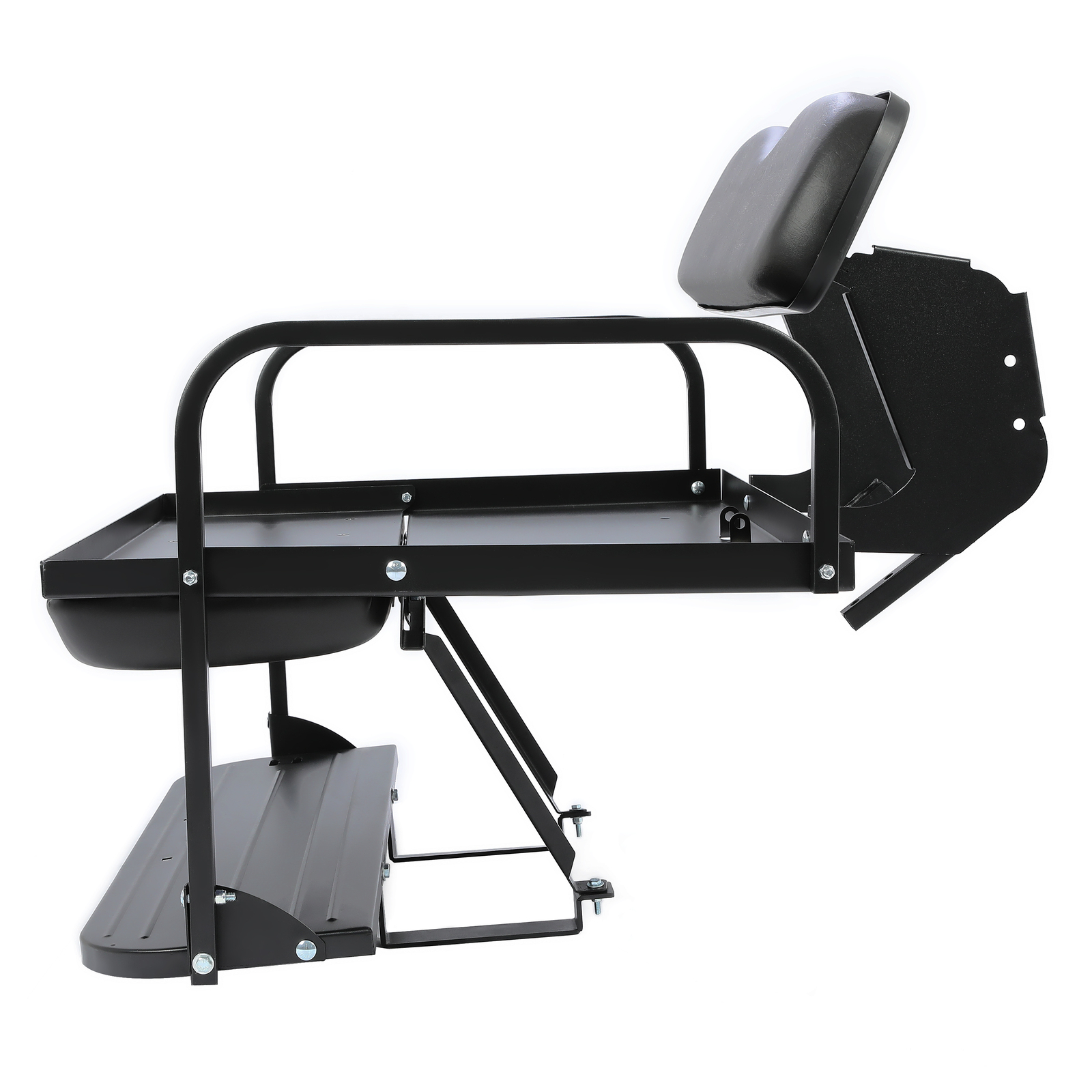 Rear Back Seat Kit For Yamaha G14 G16 G19 G22 Flip Folding Steel Frame Black