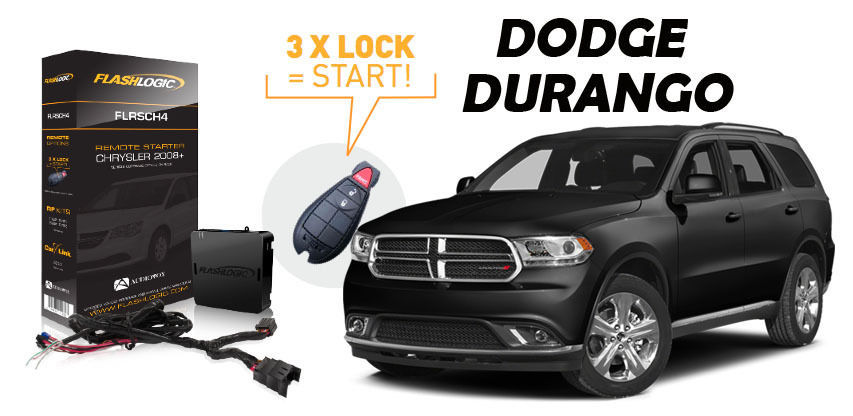 Flashlogic Remote Start for 2013 Dodge Durango SUV V8 w/Plug And Play Harness