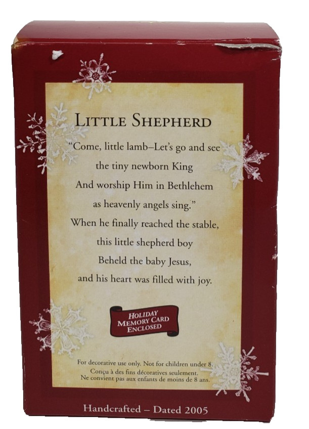 Hallmark Keepsake Little Shepherd Day Spring Ornament Handcrafted 2005