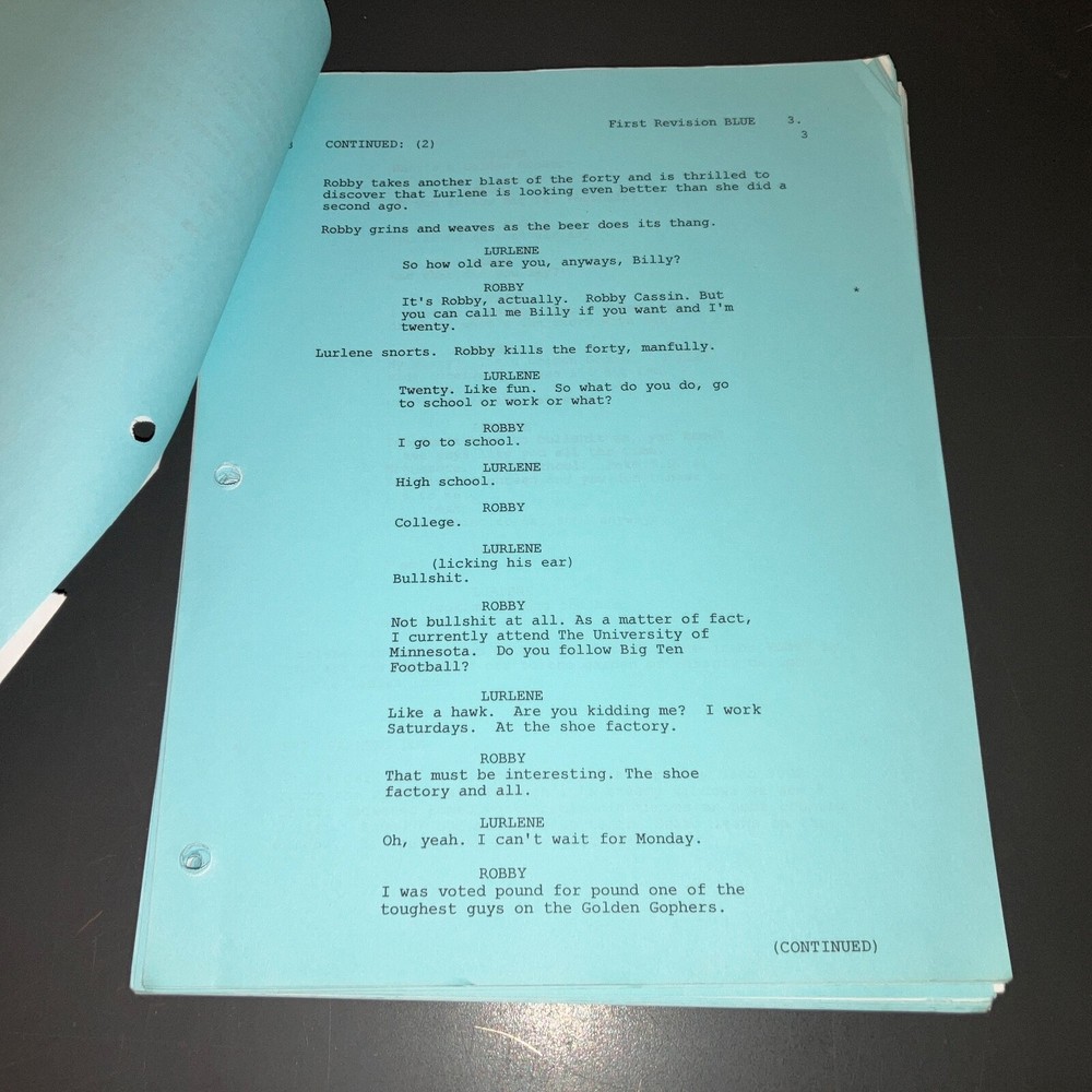 BLACK CADILLAC (12/10/01) Numbered Shooting Draft + Notes + Schedule + COA!