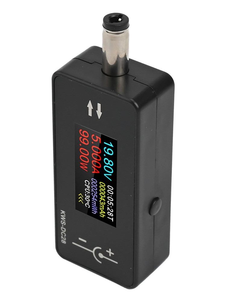 DC5525 Charging Tester with Intelligent Memory Function and Dual Display