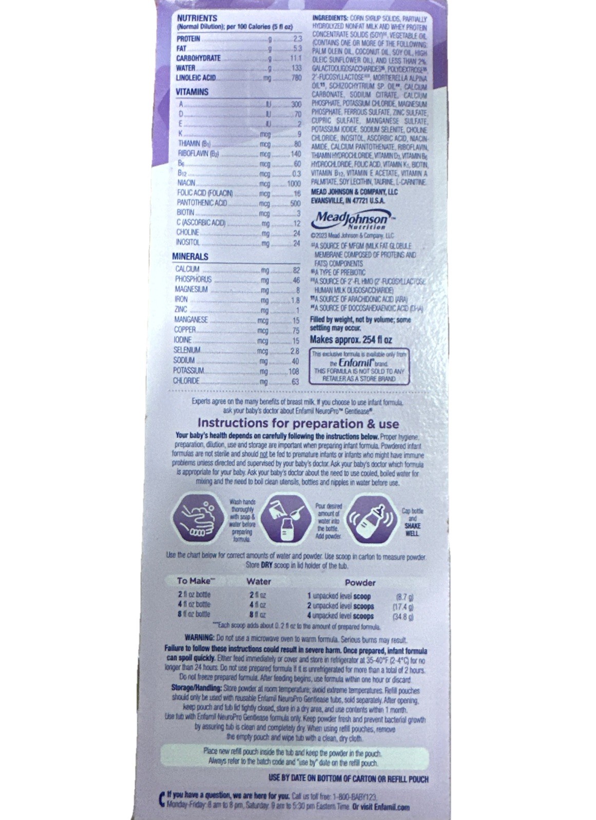 !2 BOX DEAL! ENFAMIL Neuropro Gentlease MilkBased Powder 35.2oz FREE SHIPPING