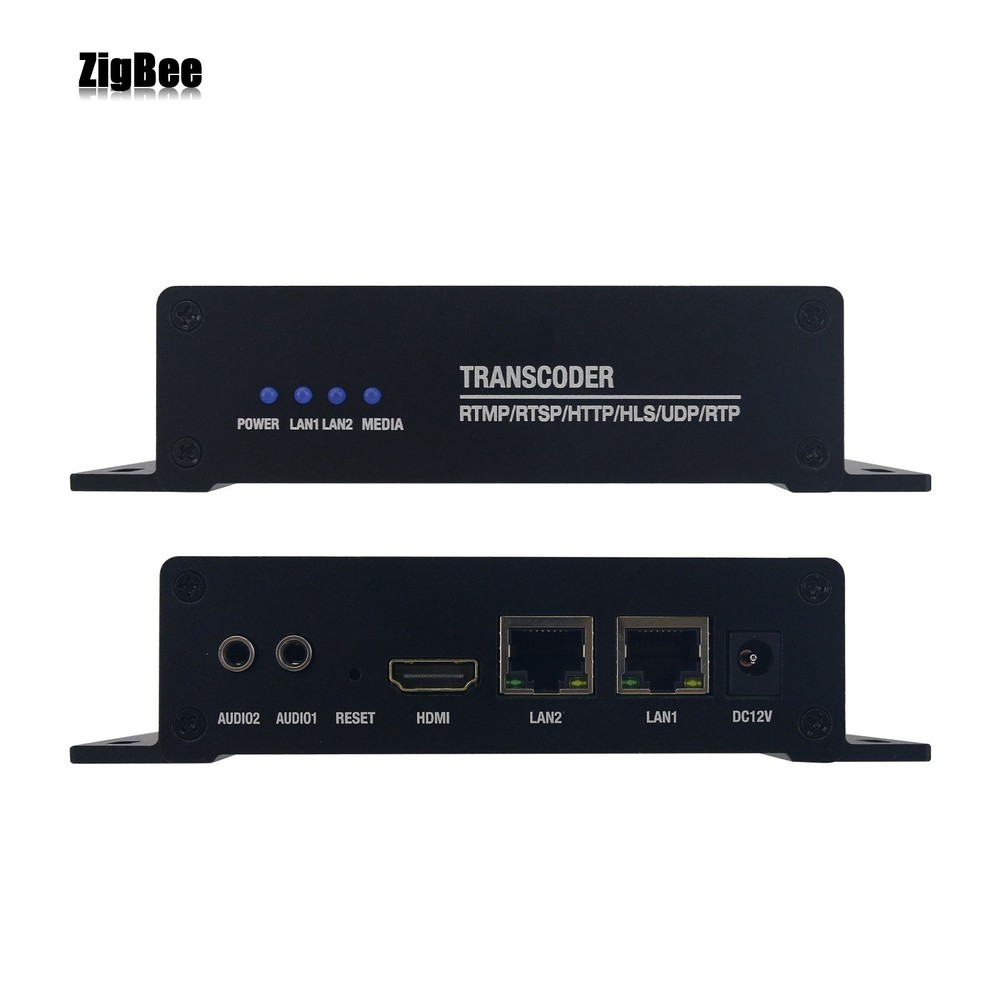 H.265/H.264 9-Channel Network Transcoder RTSP to RTMP Network Camera I
