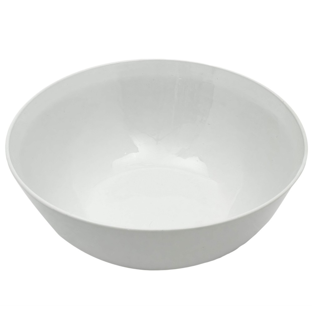 14" White Porcelain Bowl