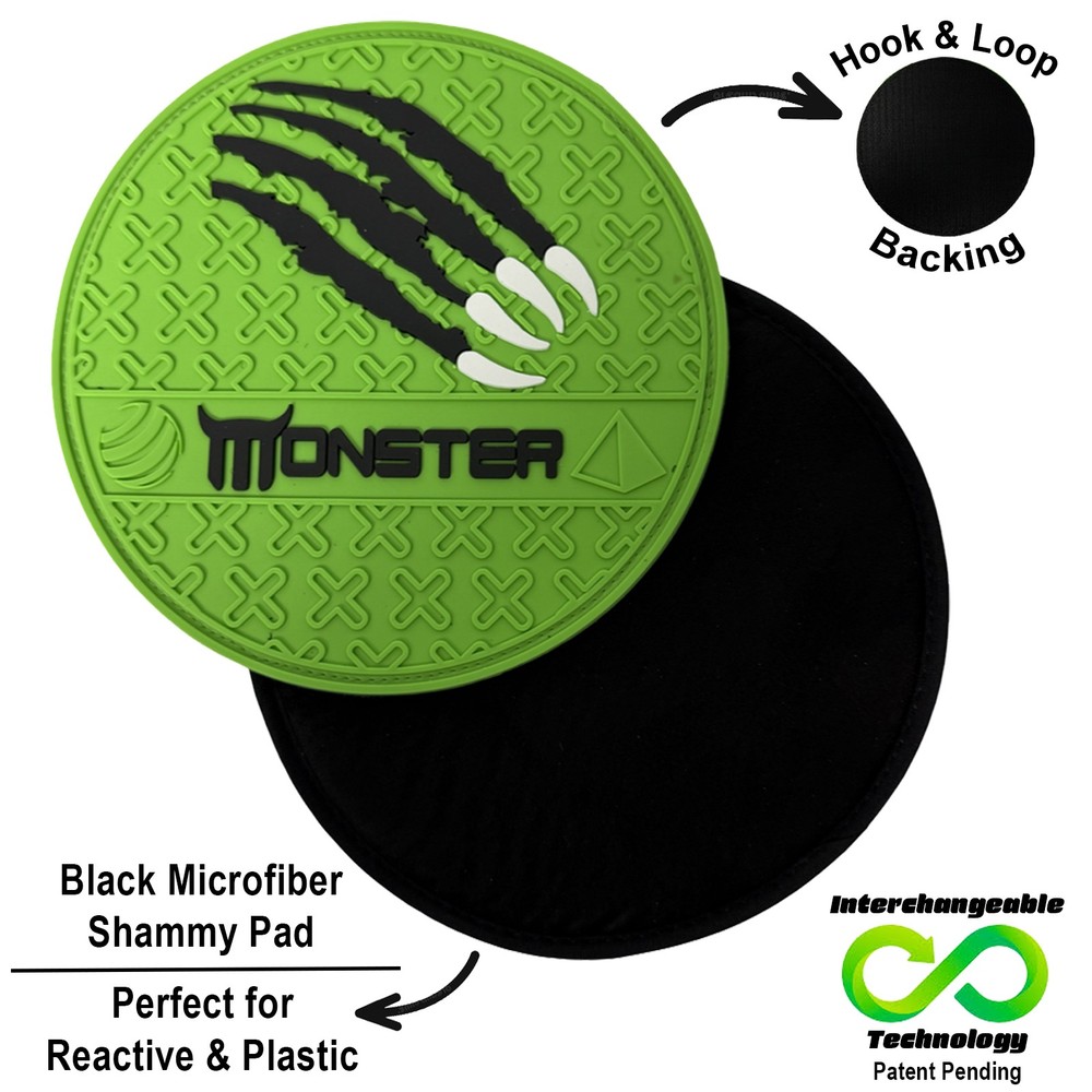 bowlingball.com Monster Interchangeable Grip Shammy Pad w/Removeable &