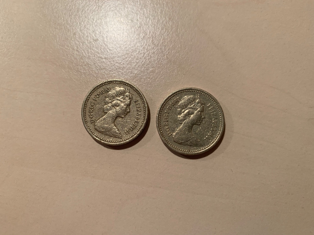 1983 one pound error coin