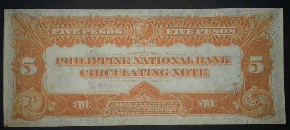 Philippines 5 Pesos 1921 P-53