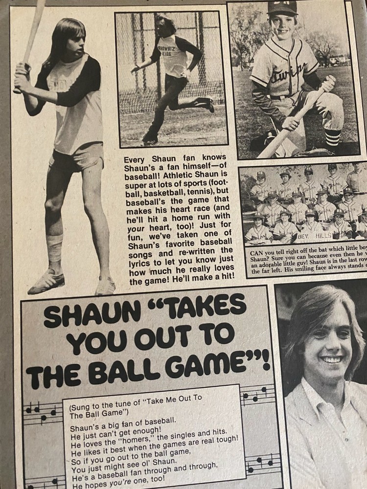 Shaun Cassidy, Full Page Vintage Clipping