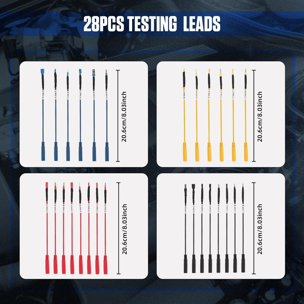 48PCS Multimeter Test Leads Kit Electrical Circuit Testers Leads Diagnostic Tool
