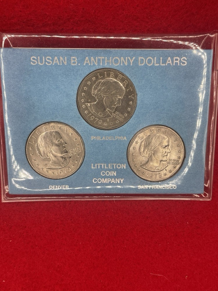 🌴 Susan B. Anthony 'First Year' 1979 All Mint Dollar Set
