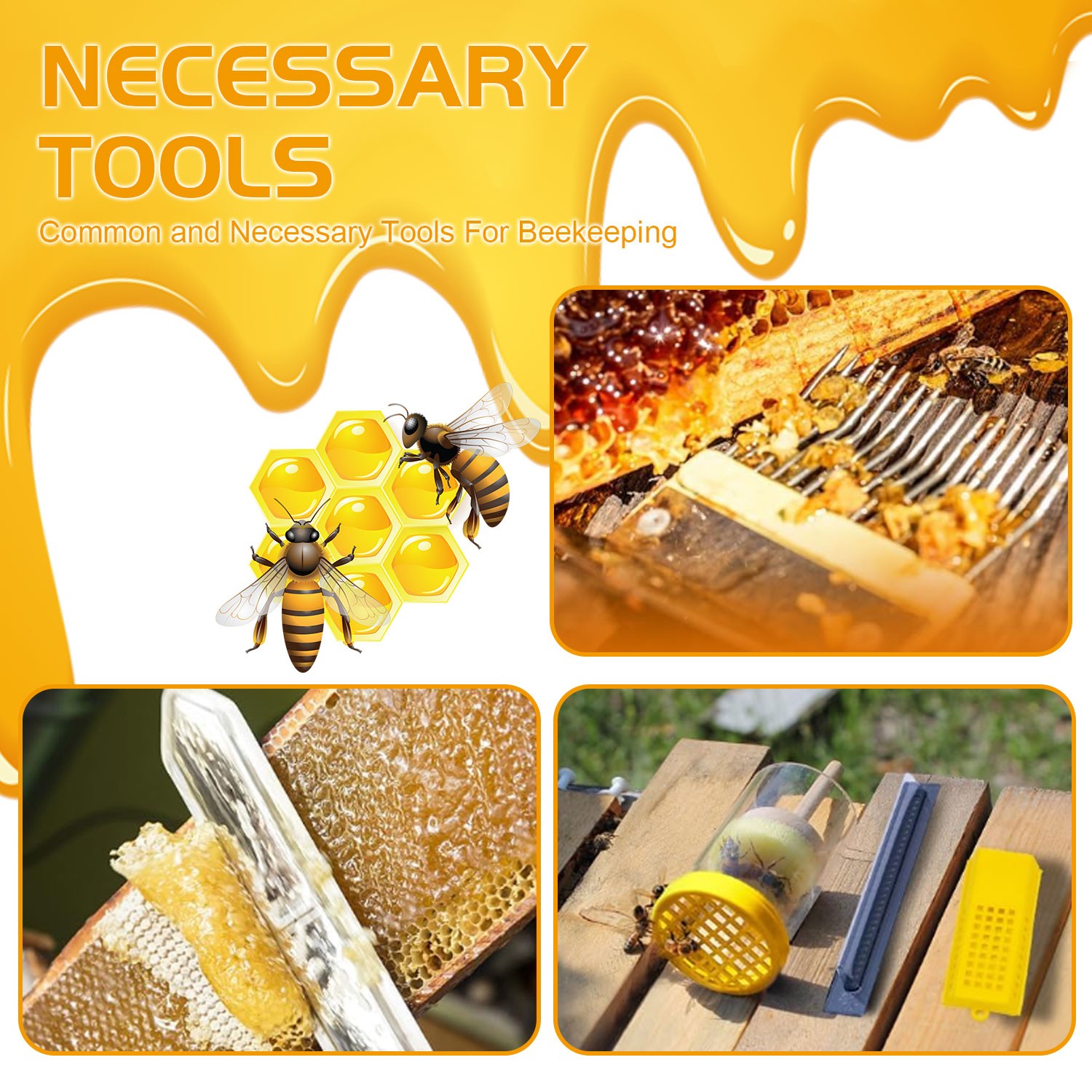 30 Pcs Beekeeping Supplies Tools Bee Suit Bee Keeping Starter Kit Bee Keeper