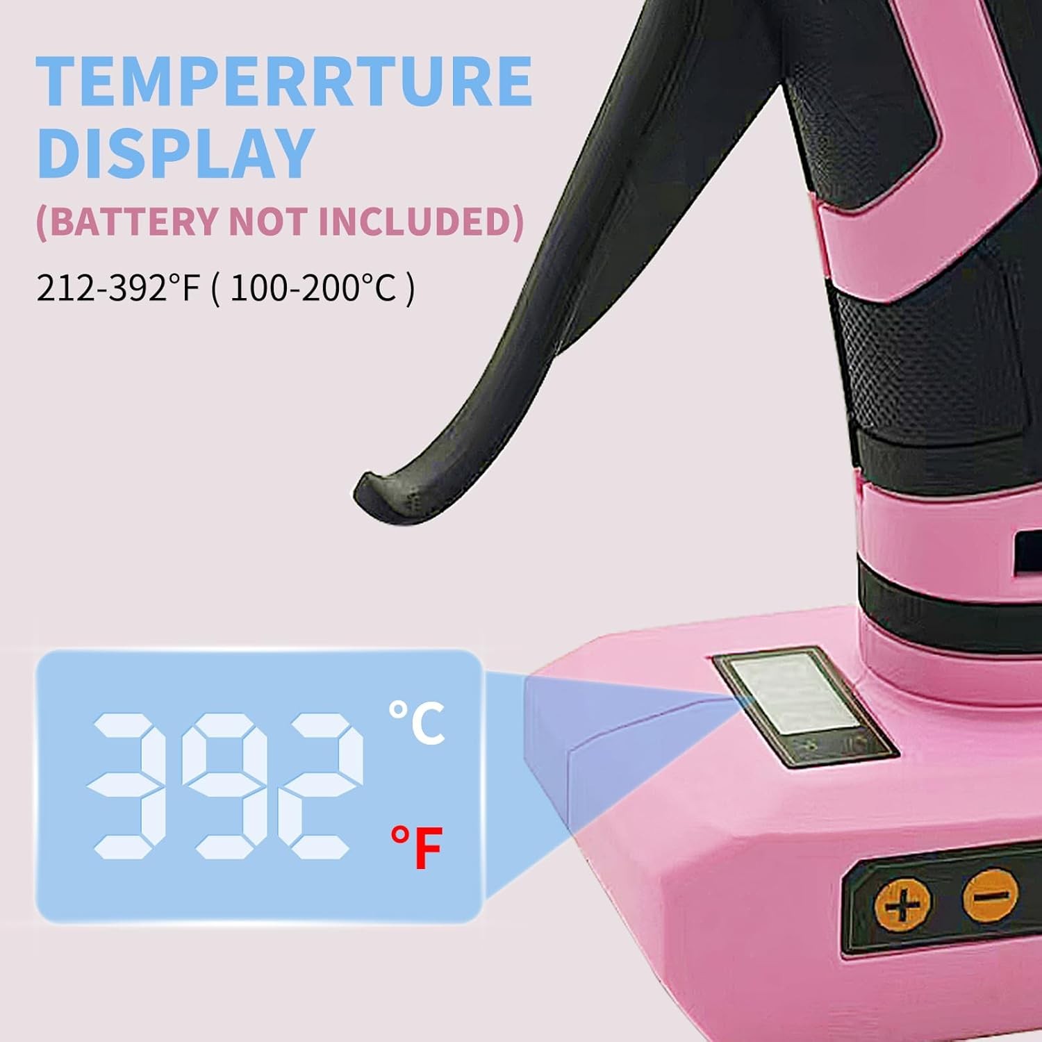 100W Cordless Hot Glue Gun for Dewalt 20V MAX Battery with 20PCS Full Size